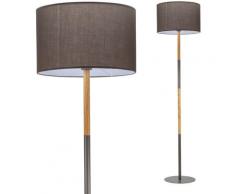 Pauleen Stehlampe Grand Purity, E27, 1 St., Stoffschirm Grau grau Stehleuchten