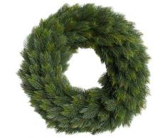 Botanic-Haus Kunstkranz Edel-Adventskranz einseitig grün Kunstkränze Kunstpflanzen Wohnaccessoires