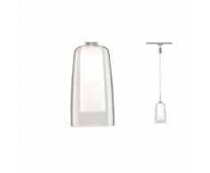 Paulmann Schienensystem-Leuchten URail LED Pendulum Arido II 5W GU10 Chrom matt mit klarem und satiniertem Glas, (1tlg.) silberfarben Schienensysteme Seilsysteme Deckenleuchten Lampen Leuchten Stromschienensysteme