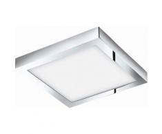 Eglo LED Deckenleuchte Badleuchte 1flg 30x30 cm FUEVA 1, weiß, chromfarben-weiß