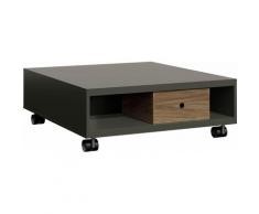 now by hülsta Couchtisch CT 20, mit Steckladen in nussbaum und Rollen grau Couchtische Tische Möbel sofort lieferbar
