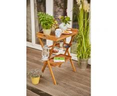 Siena Garden Tabletttisch Caruna, (4 St.), Akazie, 70x45 cm beige Beistelltische Tische