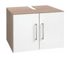 OPTIFIT Waschbeckenunterschrank Samoa, beige, eichefb. natur-weiß
