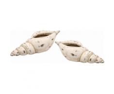 I.GE.A. Dekoschale Keramik-Schale Muschel (Set, 2) beige Deko-Objekte Figuren Skulpturen Wohnaccessoires Dekoschalen
