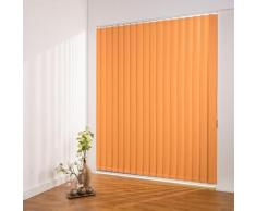 Liedeco Lamellenvorhang Vertikalanlage Verdunkelung - 127 mm Lamelle, Kürzbare orange Lamellen Rollos Jalousien