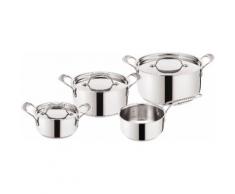 Tefal Topf-Set Premium Inox Induction Wave (Set 7-tlg), silberfarben, silberfarben