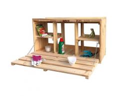promadino Geräteschrank Jörn beige Gartenhäuser Garten Balkon