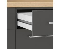 wiho Küchen Winkelküche Unna, ohne E-Geräte, Stellbreite 220 x 170 cm grau Küchenzeilen mit Geräten -blöcke Küchenmöbel