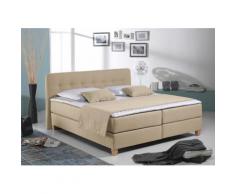 Home affaire Boxspringbett Fargo beige Doppelbetten Betten Komplettbetten
