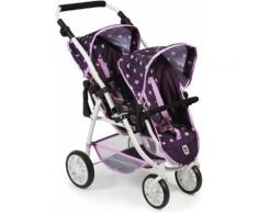 CHIC2000 Puppenbuggy "Tandem-Puppen-Buggy Vario Stars lila", lila, Unisex, stars lila