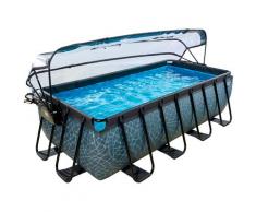 EXIT Framepool grau Swimmingpools Pools Planschbecken Garten Balkon