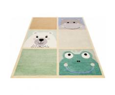 SMART KIDS Kinderteppich What's Up?, rechteckig, 9 mm Höhe, Kinder Tier Motive, Konturenschnitt grau Bunte Teppiche Weitere