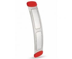 Fissler Küchenreibe "Q!" Edelstahl Silikon (1-tlg), silberfarben, edelstahlfarben-rot