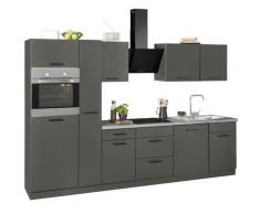 wiho Küchen Küchenzeile Esbo, ohne E-Geräte, Breite 310 cm grau Küchenzeilen Geräte -blöcke Küchenmöbel Arbeitsmöbel-Sets