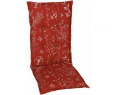GO-DE Sesselauflage, 2er Set, 108 x 50 cm, mittel rot Gartenstuhlauflagen Gartenmöbel-Auflagen Gartenmöbel Gartendeko Sesselauflage