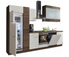 Express Küchen Küchenzeile Trea EEK D beige Küchenzeilen mit Geräten -blöcke Küchenmöbel Arbeitsmöbel-Sets