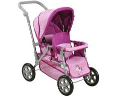 Knorrtoys Puppen-Zwillingsbuggy Big Twin, UMA. Das Einhorn, für Zwillinge rosa Kinder Ab 3-5 Jahren Altersempfehlung