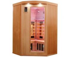 Dewello Infrarotkabine Lakefield 2, für bis zu 2 Personen beige Infrarotkabinen Sauna Bad Sanitär