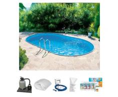 Clear Pool Ovalpool, (Set) weiß Ovalpool Swimmingpools Pools Planschbecken Garten Balkon