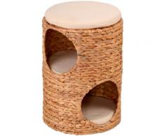 SILVIO design Tierbett Korbturm Wasserhyazinthe, BxLxH: 32x32x47 cm, natur beige Katzenkörbe -kissen Katze Tierbedarf