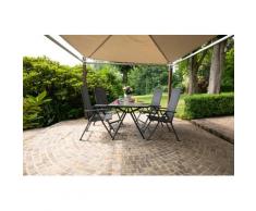 acamp Garten-Essgruppe SPRING, 160x80x110 anthrazit, carbon cemento taupe Gartenmöbel Gartenparty Aktionen Themen