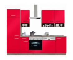 OPTIFIT Küchenzeile ohne E-Geräte,»Korfu« Breite 270 cm, rot, rot