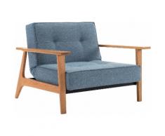 INNOVATION LIVING ™ Sessel Splitback, mit Frej Arm, in Eiche, skandinavischen Design blau