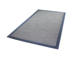 Dekowe Läufer Naturino Color, rechteckig, 7 mm Höhe, Teppich-Läufer, Flachgewebe, Sisal-Optik, mit Bordüre, In- und Outdoor geeignet blau Teppichläufer Teppiche Diele Flur