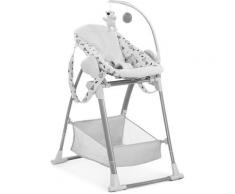 Hauck Kombihochstuhl Sit N Relax 3in1, Nordic Grey, mit Neugeborenenaufsatz und Wippengestell grau