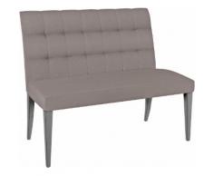 SELVA 2-Sitzer Polsterbank Eliza Modell 1397 Massivholzgestell in taupe grau Vintage, grau, Phiaba Date