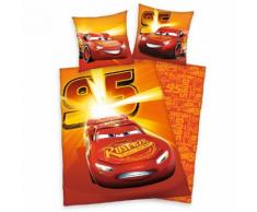 Kinderbettwäsche Cars 95 Walt Disney, rot, rot-orange