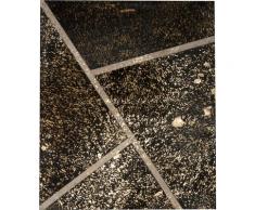 Fellteppich, Marbella, Trendline, rechteckig, Höhe 3 mm, gegerbt schwarz Kuhfell-Teppiche Fellteppiche Teppiche