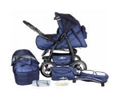 bergsteiger Kombi-Kinderwagen Rio, marine blue, 3in1, (10-tlg.) blau Kinder Kombikinderwagen Kinderwagen Buggies