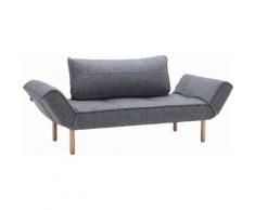 INNOVATION LIVING ™ Schlafsofa Zeal, im Scandinavian Design, Stem Beine, inklusive Rückenkissen grau Schlafsofas Sofas Couches