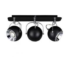 SPOT Light Deckenleuchte BALL, GU10, Warmweiß, LED-Leuchtmittel Inklusive, LED wechselbar, mit dreh- und schwenkbaren Spots, Made in EU schwarz Deckenstrahler Strahler Spots Lampen Leuchten