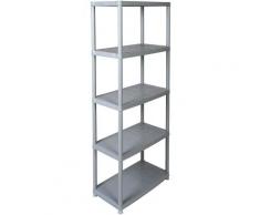 Kreher Steckregal Haushaltsregal 15, B/T/H: 71x38x170 cm, mit 5 geschlossenen Böden grau Regal- Ordnungssysteme Küche Ordnung