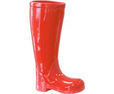 GILDE Schirmständer Regenschirmständer Stiefel, rot, für Regenschirme, Höhe 45 cm, Gummistiefel-Form, aus Keramik rot Ständer, Halterungen Haken Aufbewahrung Ordnung Wohnaccessoires