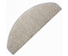 Stufenmatte, Trend, Living Line, halbrund, Höhe 8 mm, maschinell getuftet grau Stufenmatten Teppiche