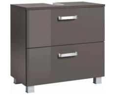 HELD MÖBEL Waschbeckenunterschrank Ravenna Breite 60 cm mit Soft-Close-Funktion, grau, grafit/grau