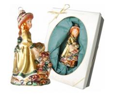Krebs Glas Lauscha Christbaumschmuck "Annabelle Blumenmädchen mit Gießkanne" (1-teilig), bunt, Neutral, bunt