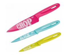 JAMIE OLIVER Messer-Set "JC7181 Funky" (Set 3-tlg), bunt, hellblau-hellgrün-rot