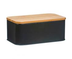 Zeller Present Brotkasten, (1 tlg.), Länge ca. 31 cm, schwarz Brotkasten Aufbewahrung Küchenhelfer Haushaltswaren