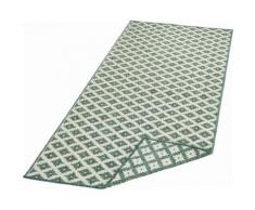 bougari Läufer Nizza, rechteckig, 5 mm Höhe, In- und Outdoor geeignet, Wendeteppich grün Teppichläufer Teppiche Diele Flur