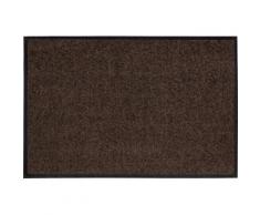 Fußmatte Salonloewe Uni Salonloewe rechteckig Höhe 7 mm, braun, Neutral, schokobraun