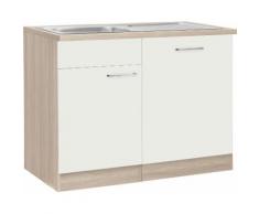 wiho Küchen Spülenschrank Zell, Breite 110 cm, inkl. Tür/Sockel für Geschirrspüler weiß Spülenschränke Küchenschränke Küchenmöbel
