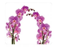 WENKO Herd-Abdeckplatte Orchideenblüte weiß Küchenaccessoires Wohnaccessoires