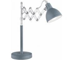 TRIO Leuchten Schreibtischlampe SCISSOR, grau, grau