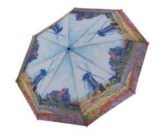 doppler Taschenregenschirm Art Collection Magic, Monet Windmühle, mit UV-Schutz bunt Regenschirme Accessoires