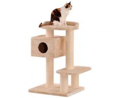 SILVIO design Kratzbaum XXL Sancho, hoch, BxTxH: 65x55x104 cm beige Kratz- Kletterbäume Katze Tierbedarf