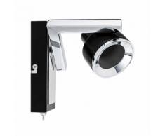 Paulmann,LED Wandstrahler Turn Schwarz/Chrom 1-flammig ohne Leuchtmittel, max. 10W GU10 schwarz Strahler Spots Lampen Leuchten